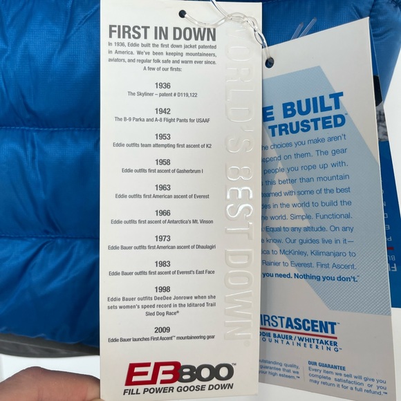 | NWT | Eddie Bauer / Whittaker Mountaineering Men’s Downlight Vest - Large - Picture 9 of 14